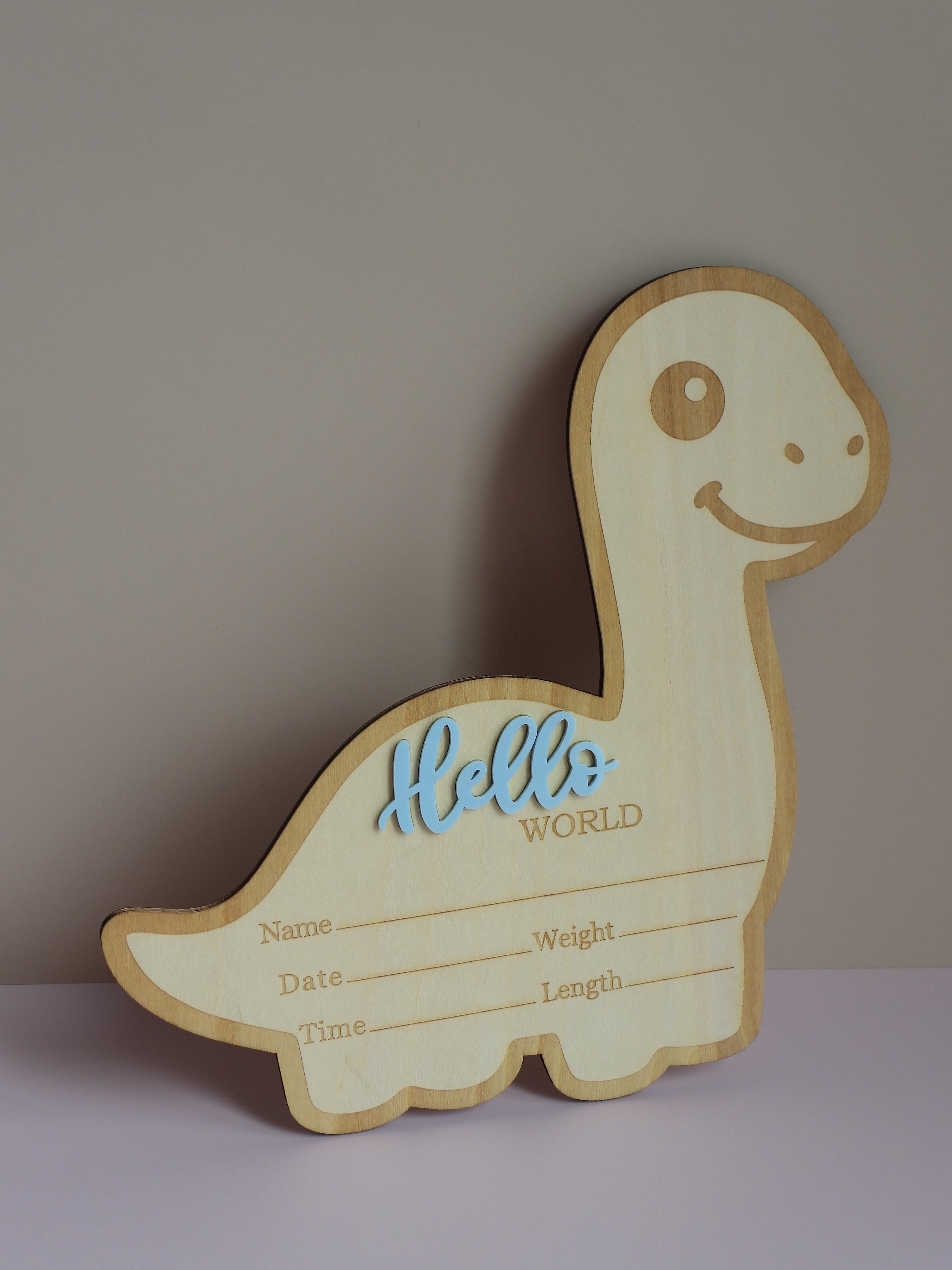 Dino “Hello World” Announcement Plaque