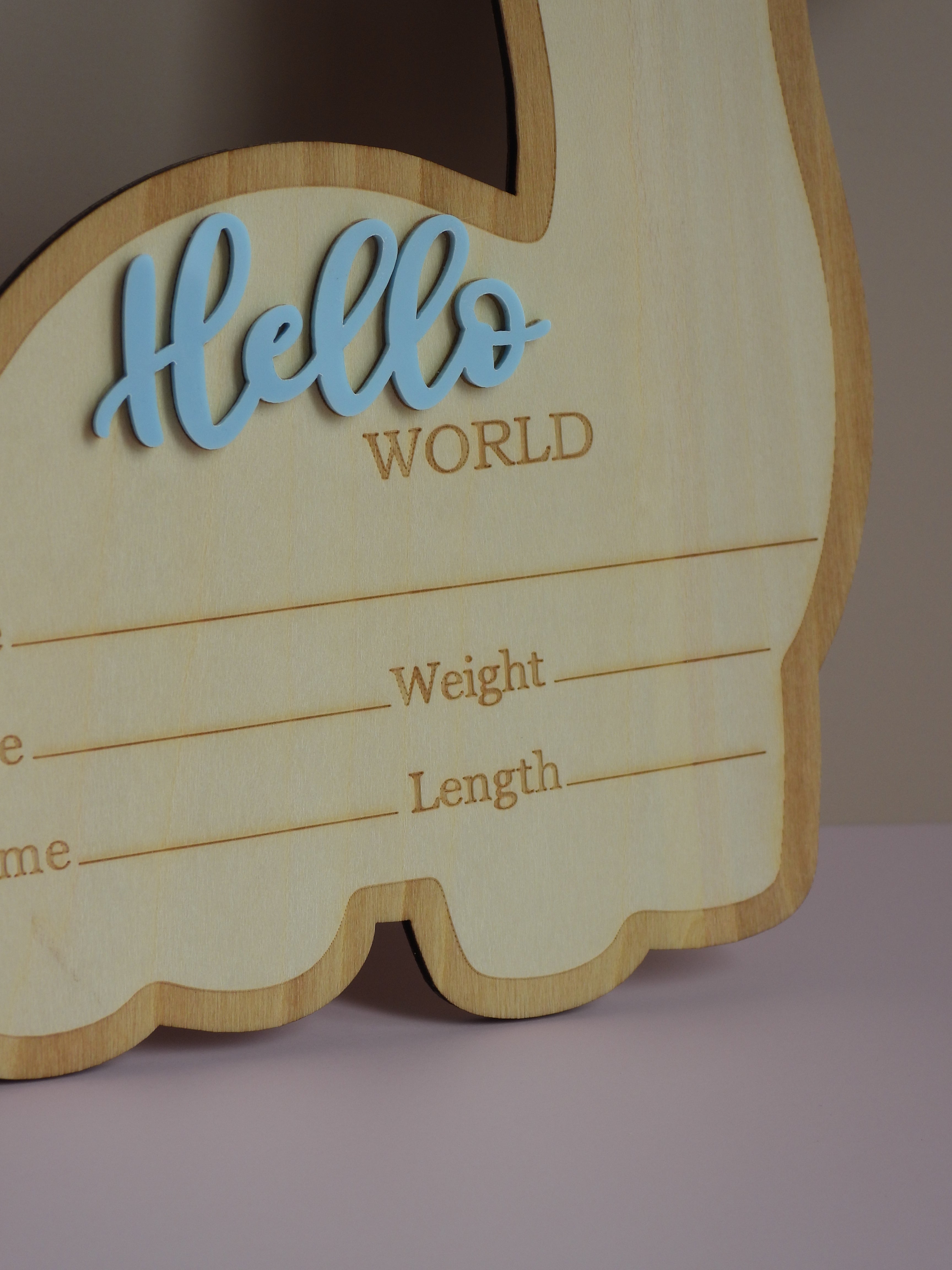 Dino “Hello World” Announcement Plaque