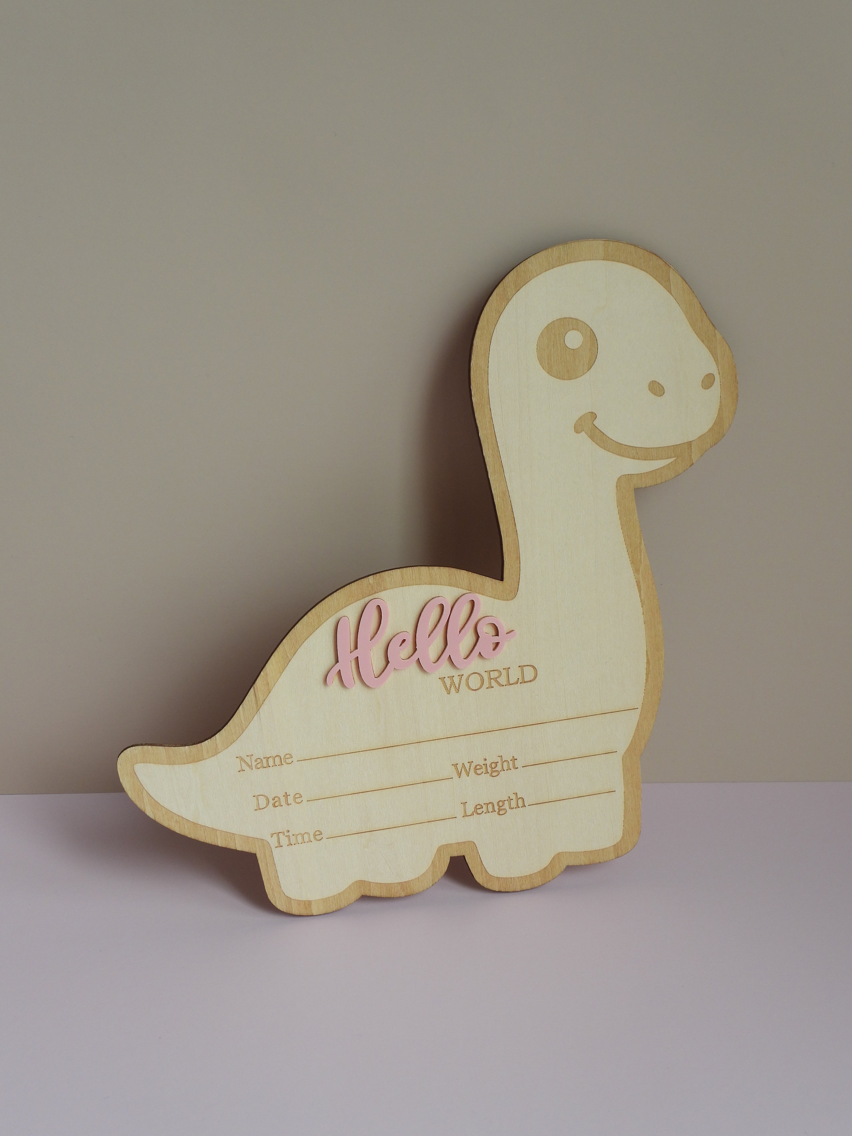 Dino “Hello World” Announcement Plaque