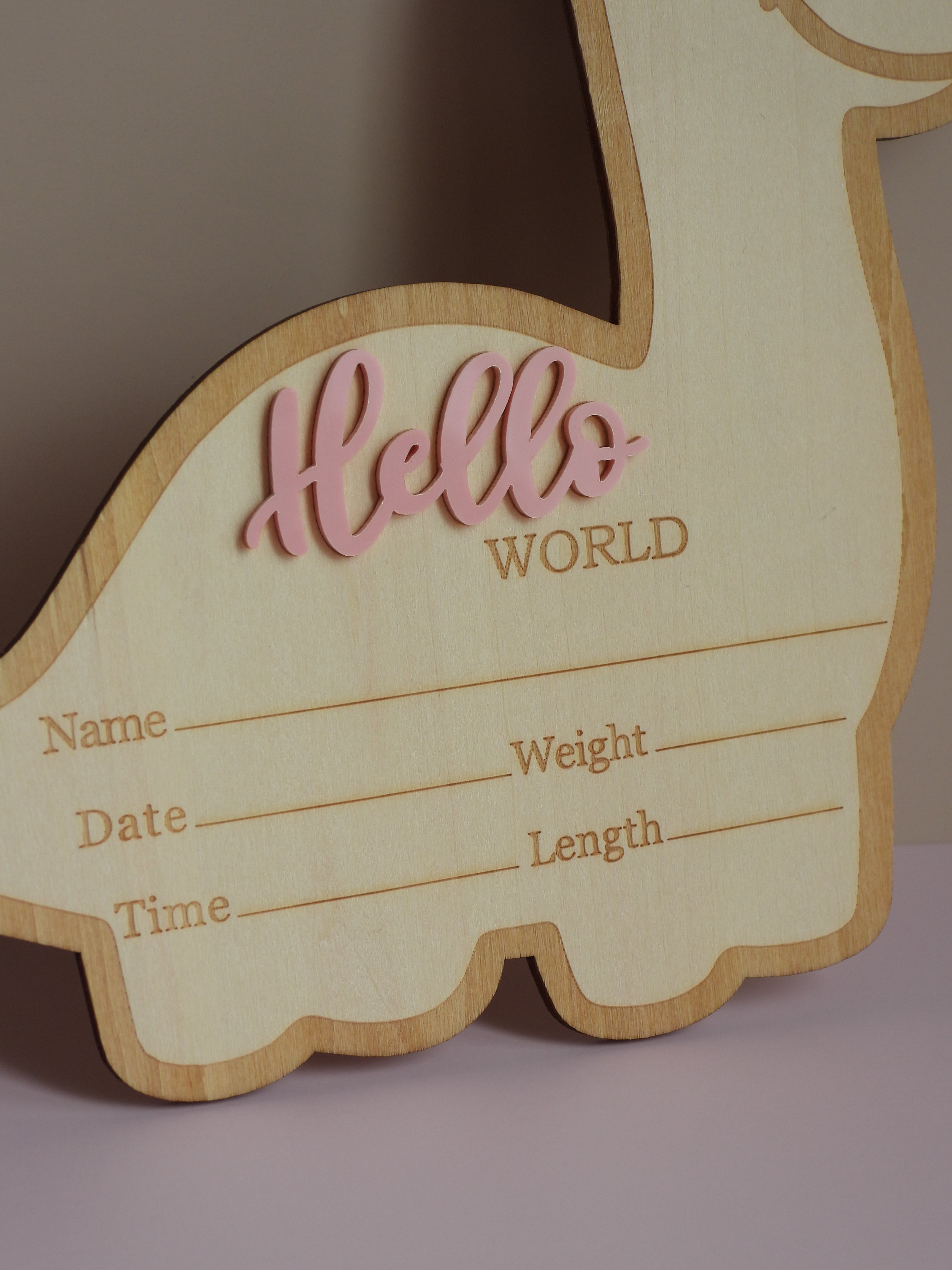 Dino “Hello World” Announcement Plaque
