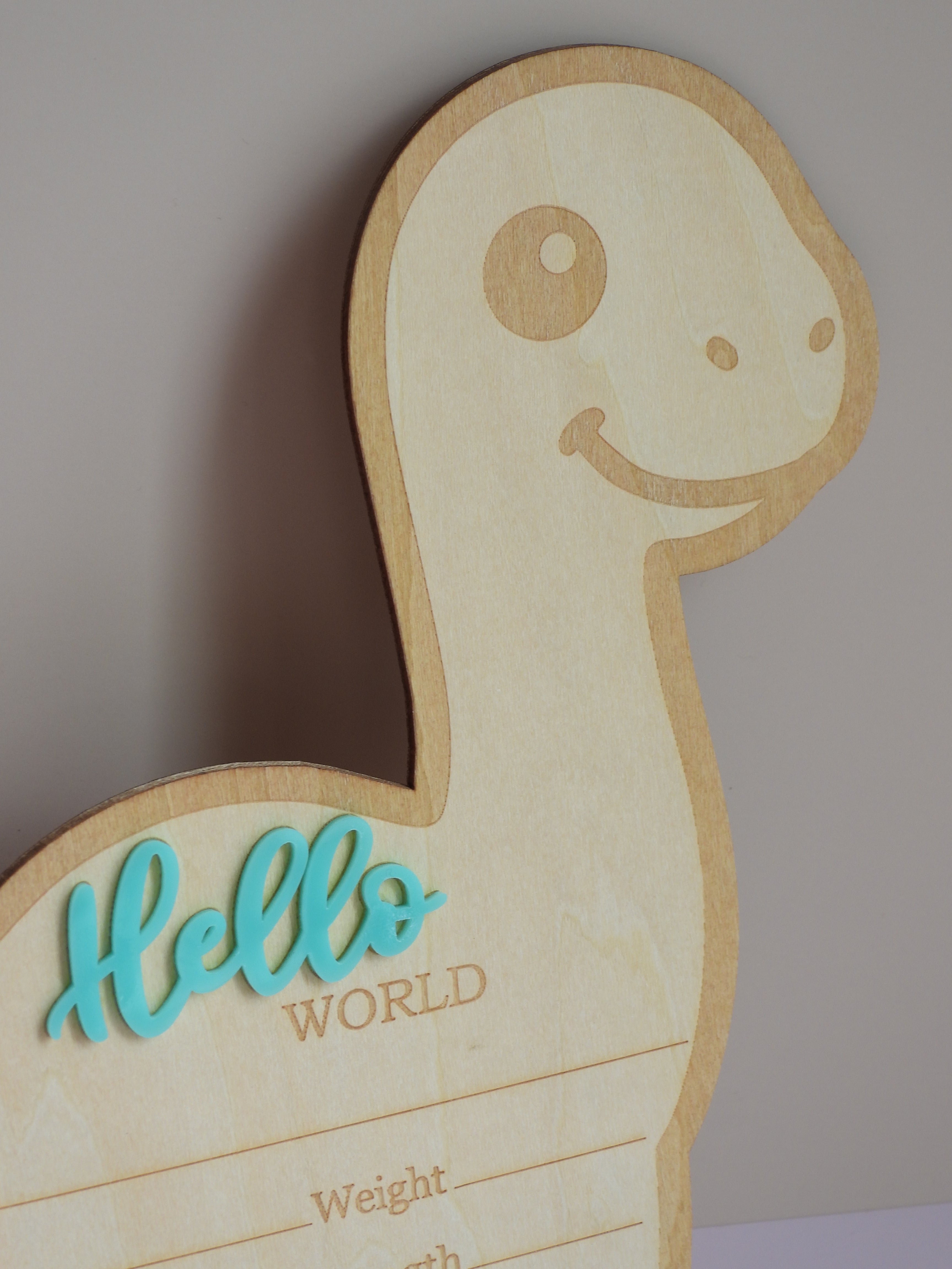 Dino “Hello World” Announcement Plaque