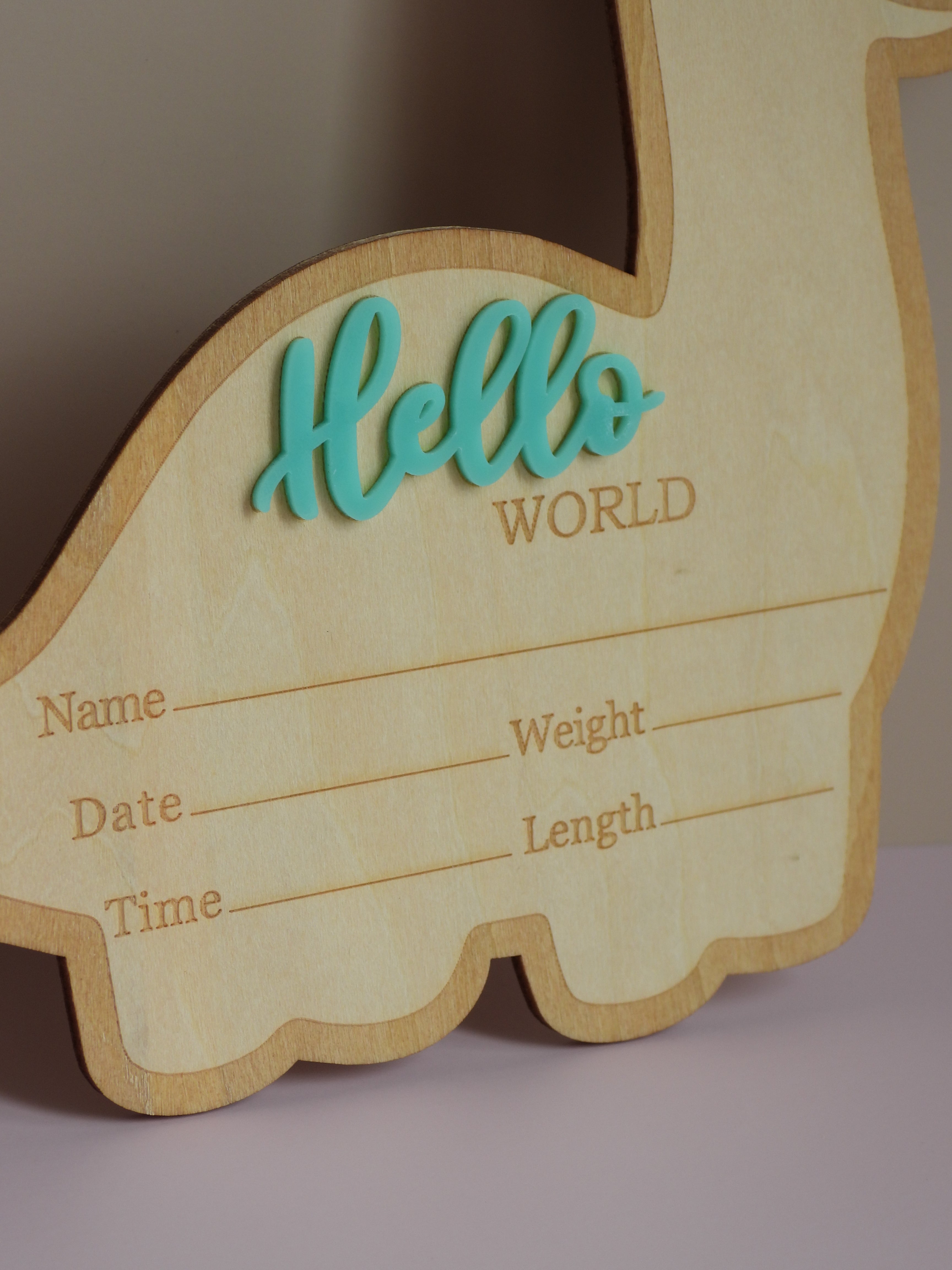 Dino “Hello World” Announcement Plaque