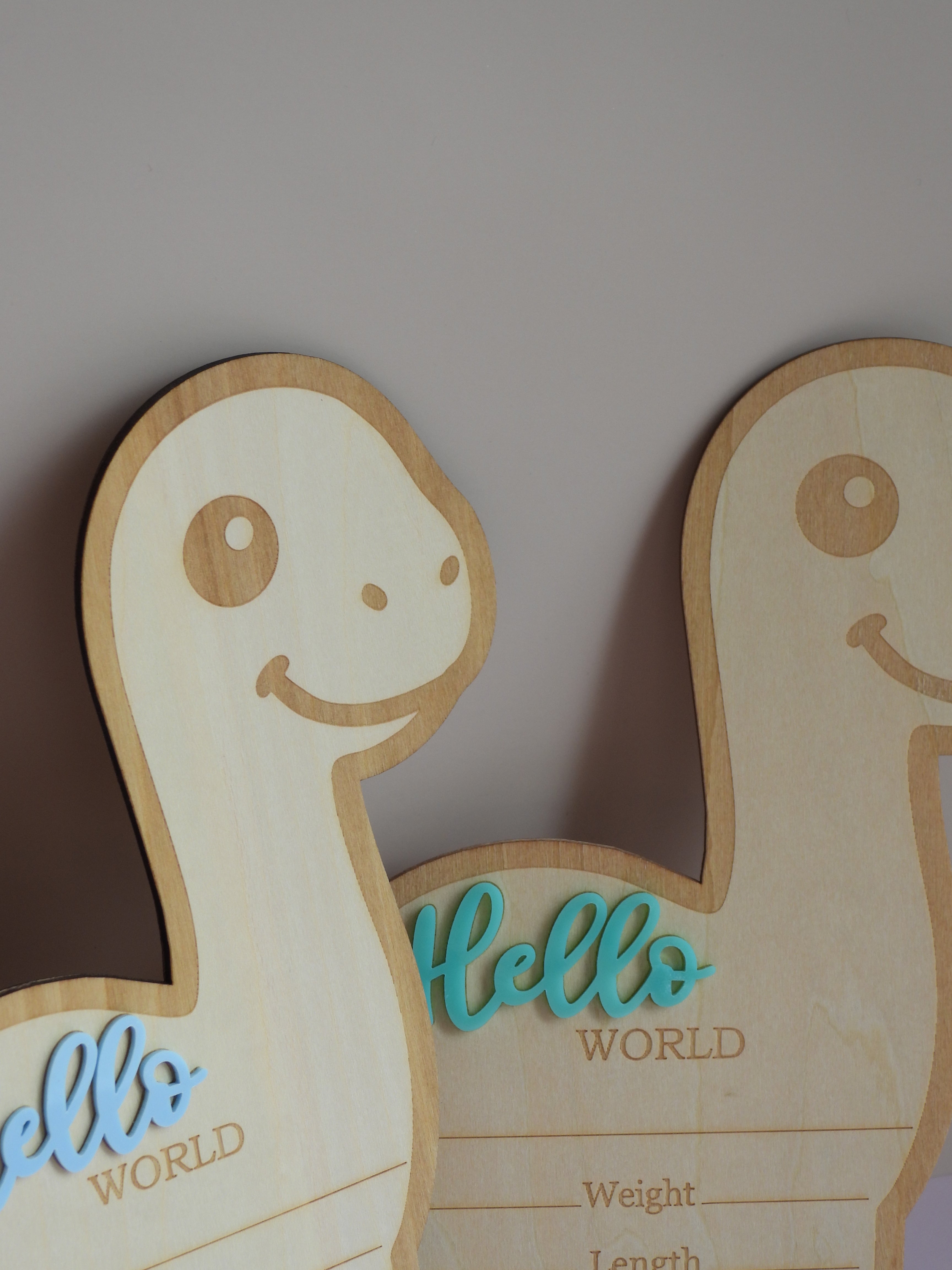 Dino “Hello World” Announcement Plaque