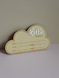 Cloud “Hello World” Announcement Plaque