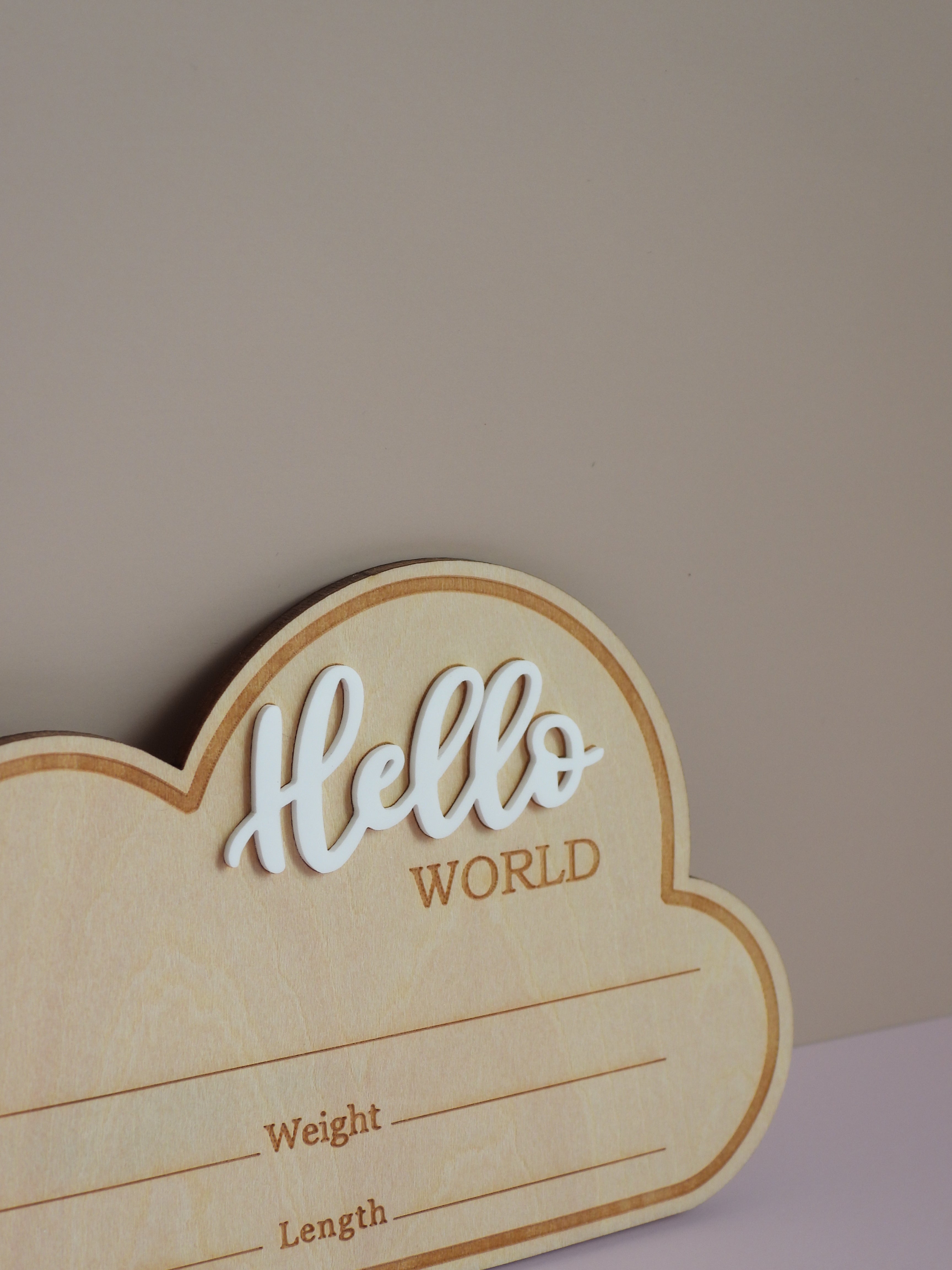 Cloud “Hello World” Announcement Plaque