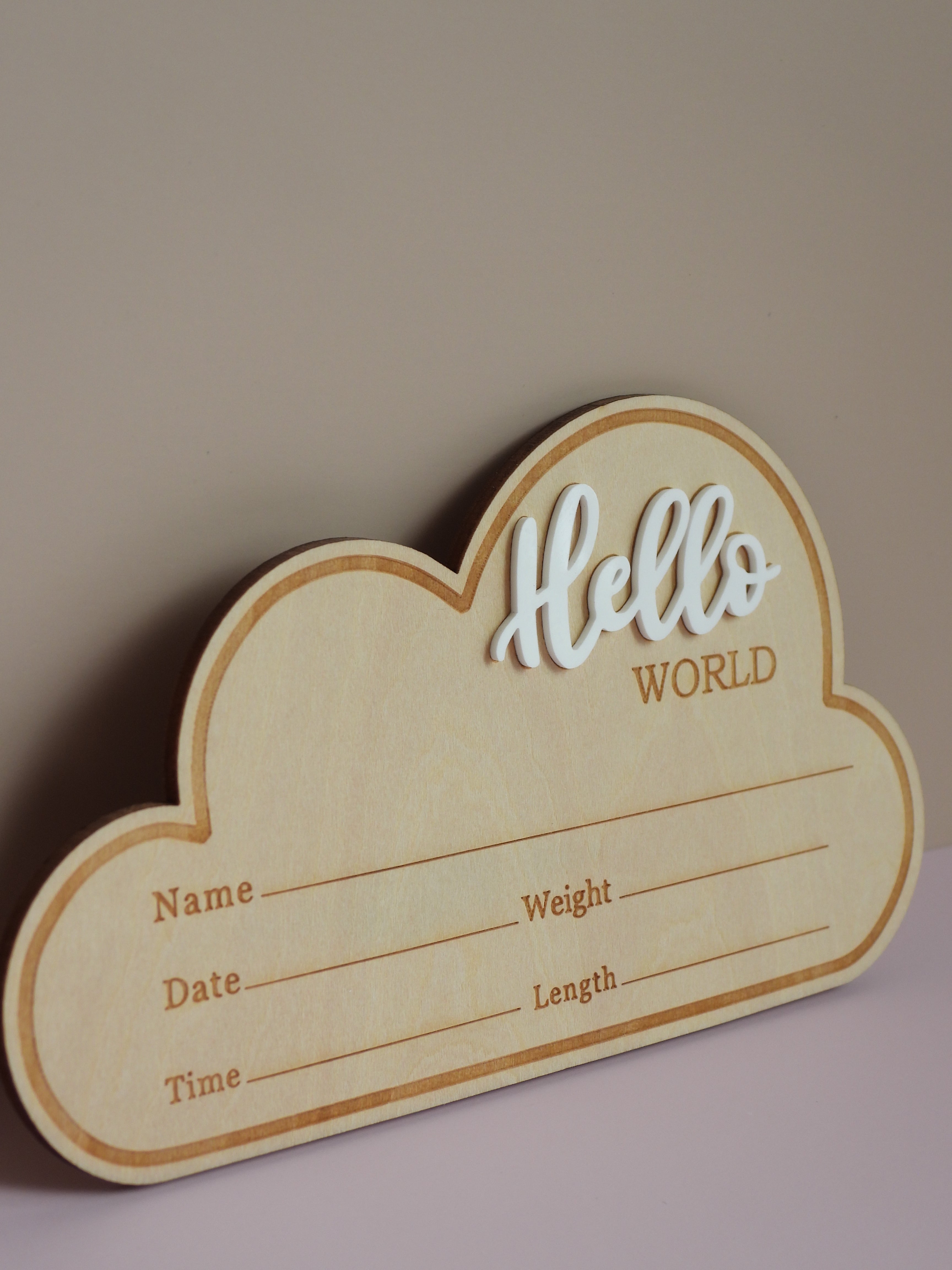Cloud “Hello World” Announcement Plaque