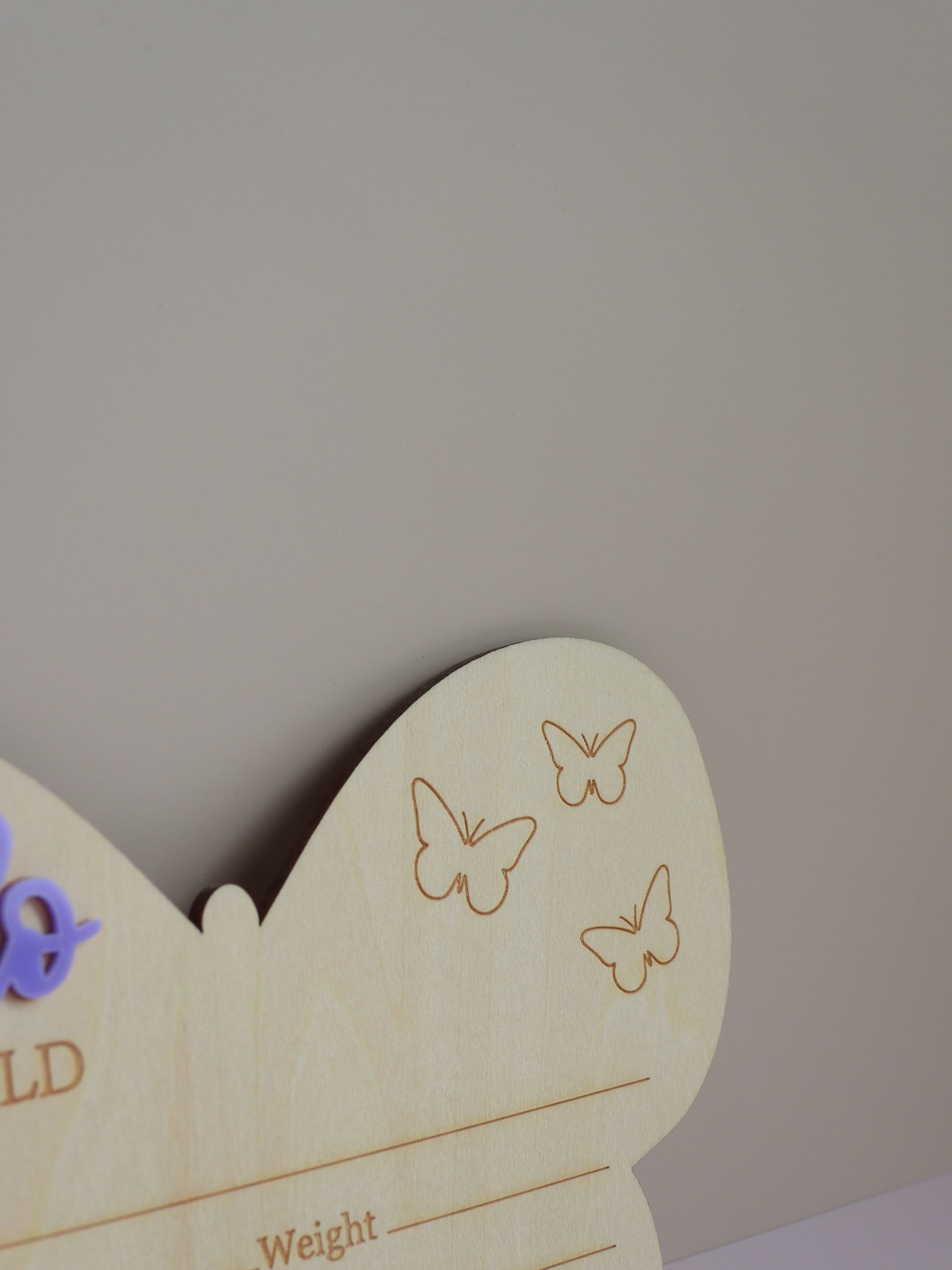 Butterfly “Hello World” Announcement Plaque