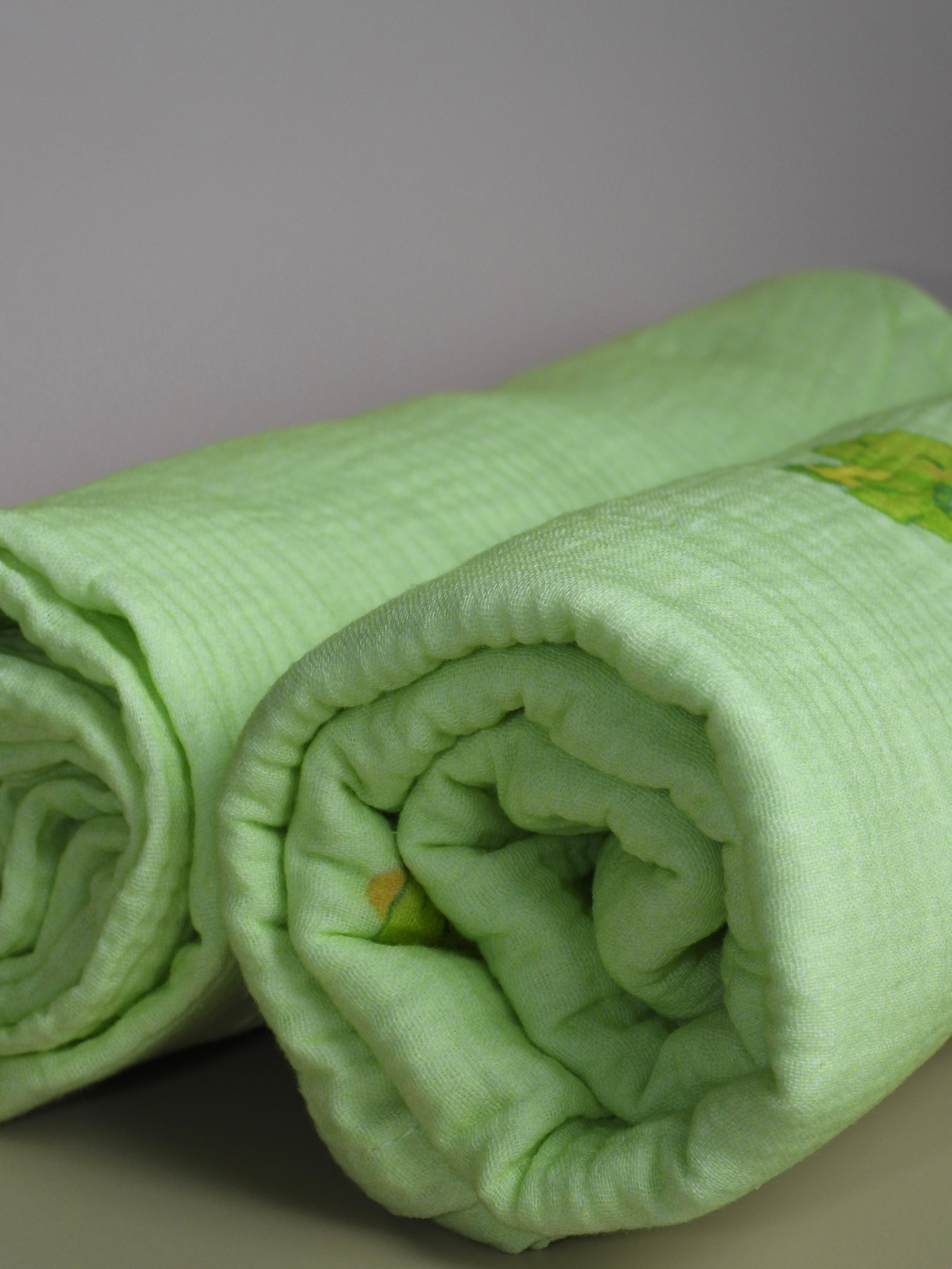 Green Dino Organic Cotton Swaddle - 2 Pack