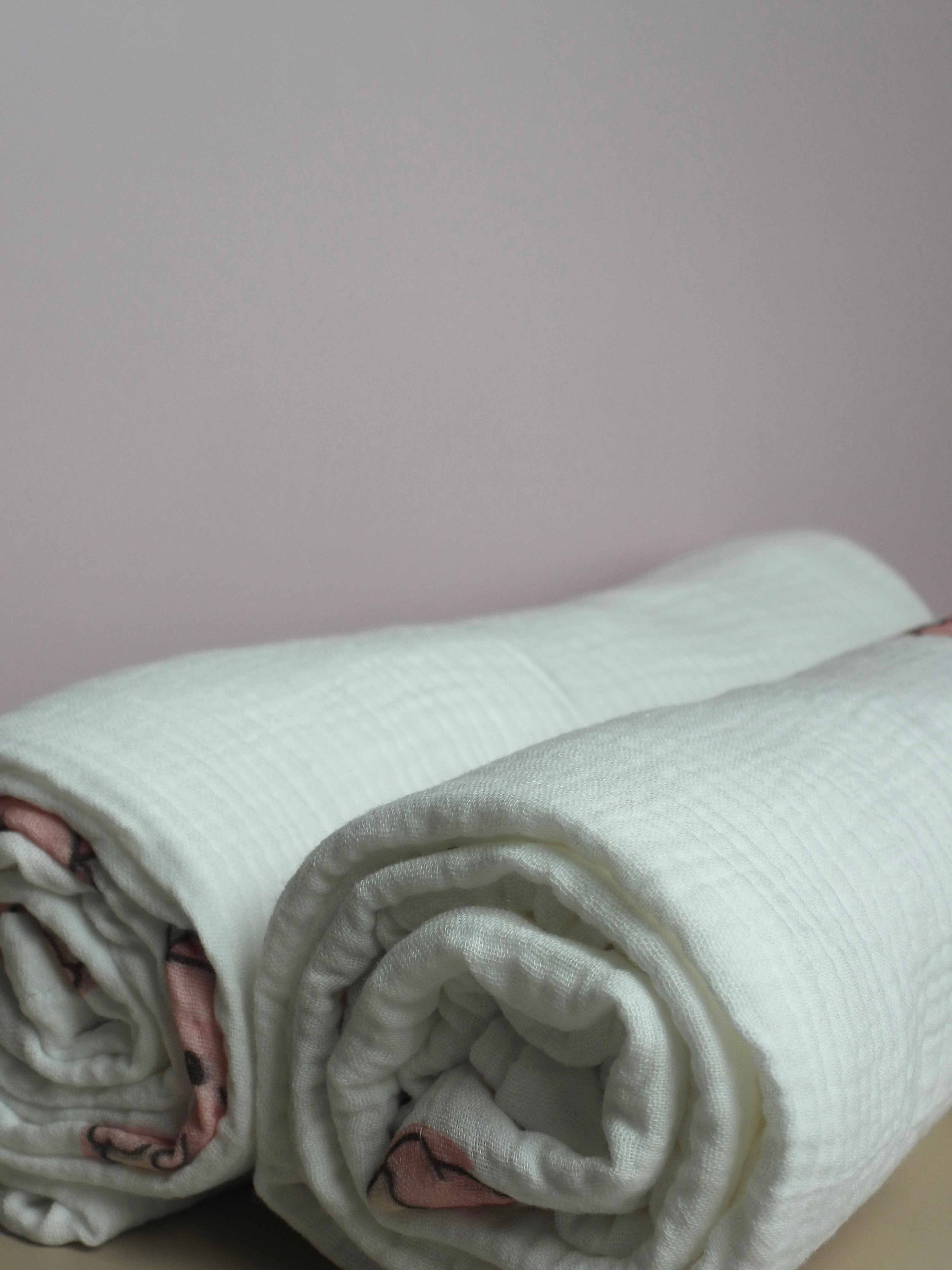 Pink Dino Organic Cotton Swaddle - 2 Pack