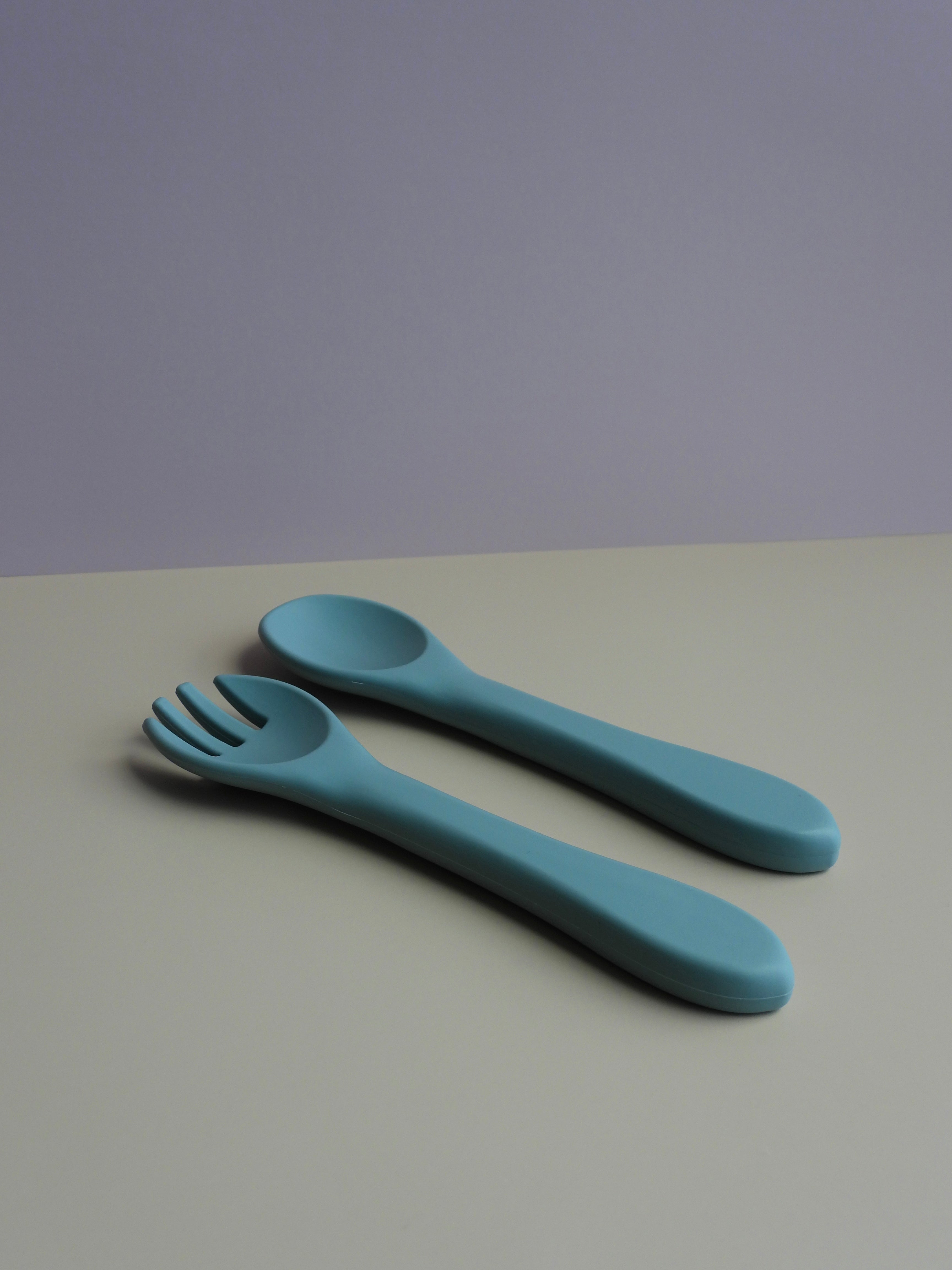Silicone Baby Feeding Set - Round Plate With Suction
