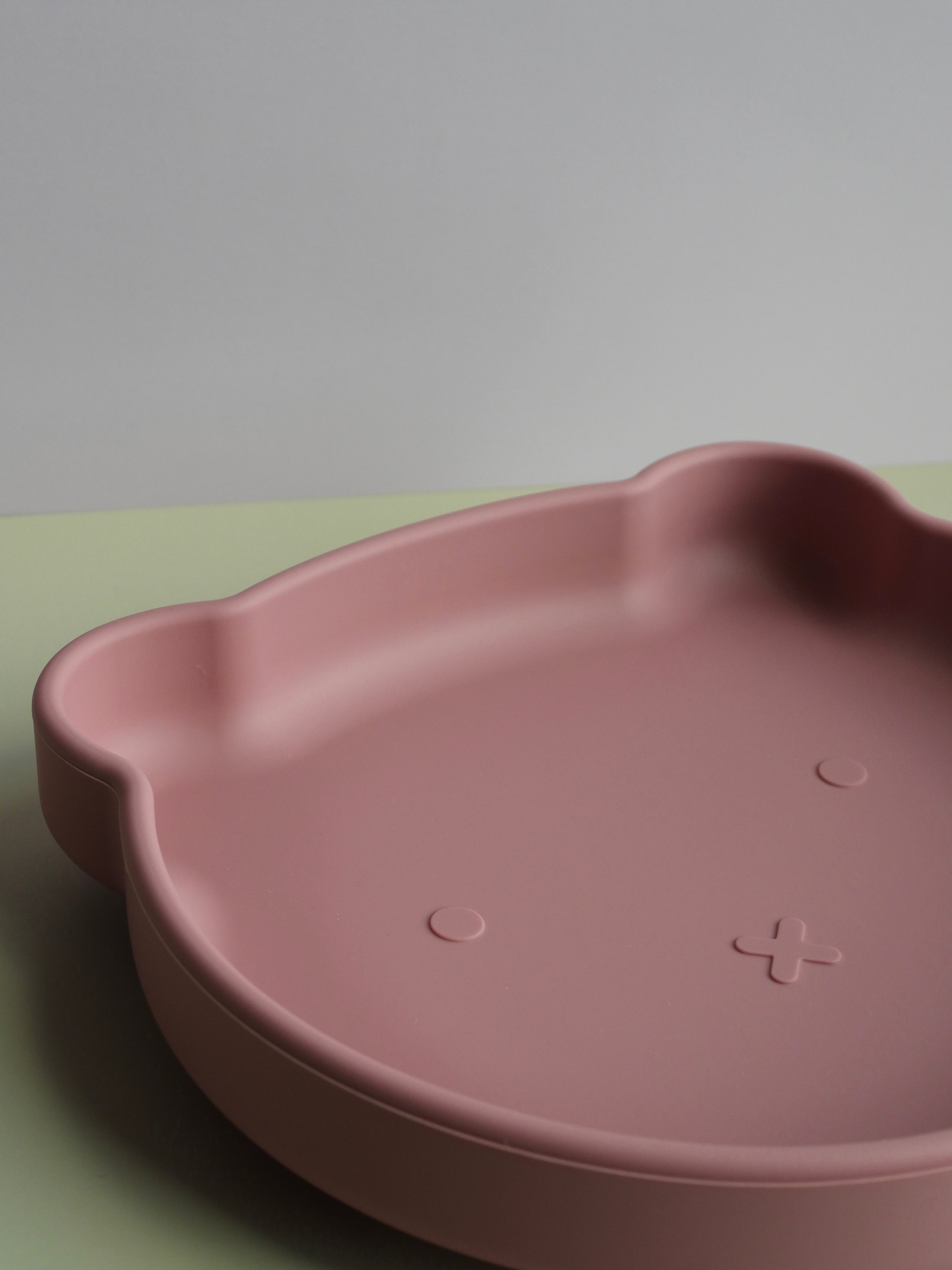 Silicone Baby Feeding Set - Bear Plate With Suction