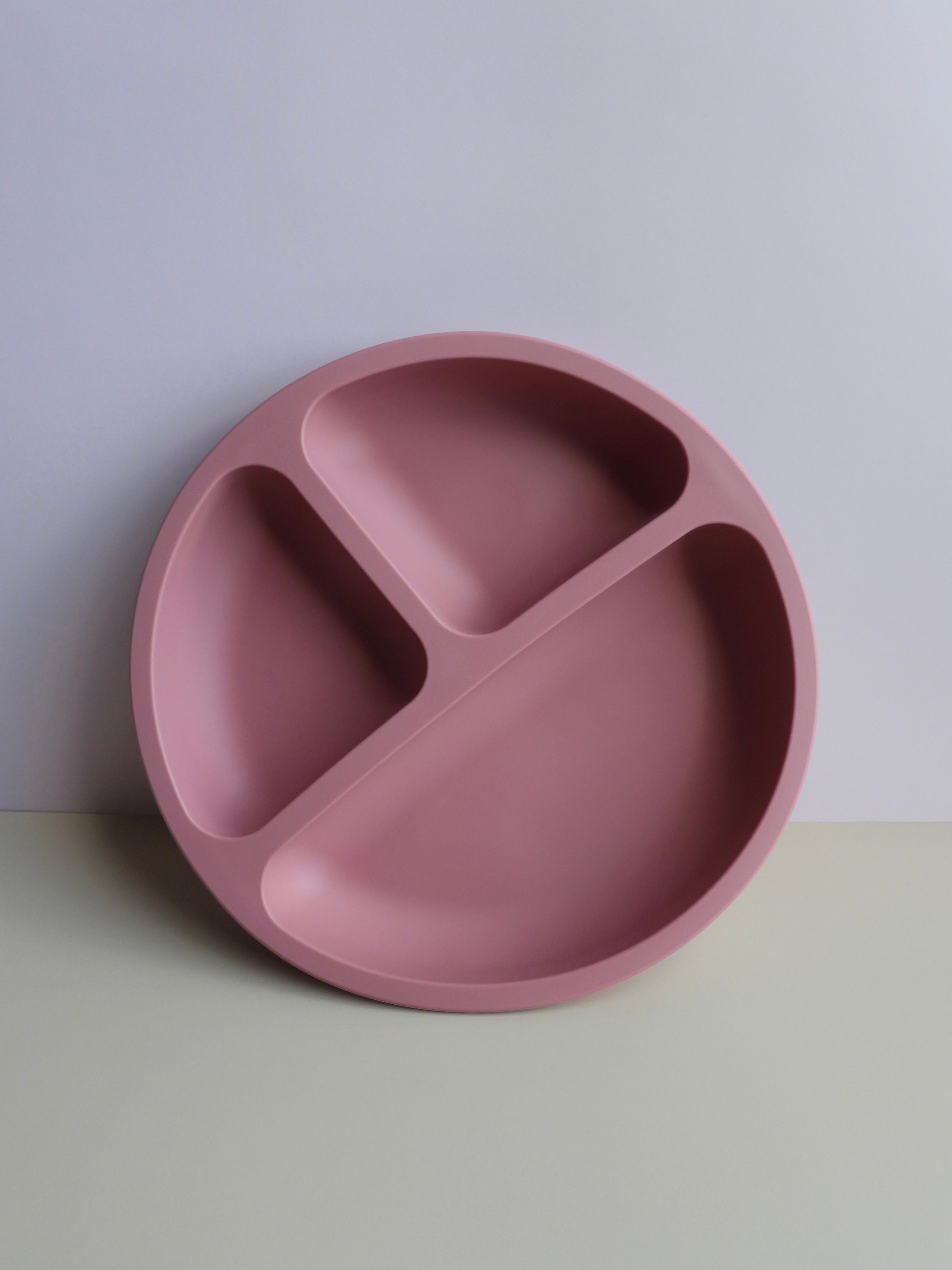 Silicone Baby Feeding Set - Round Plate With Suction