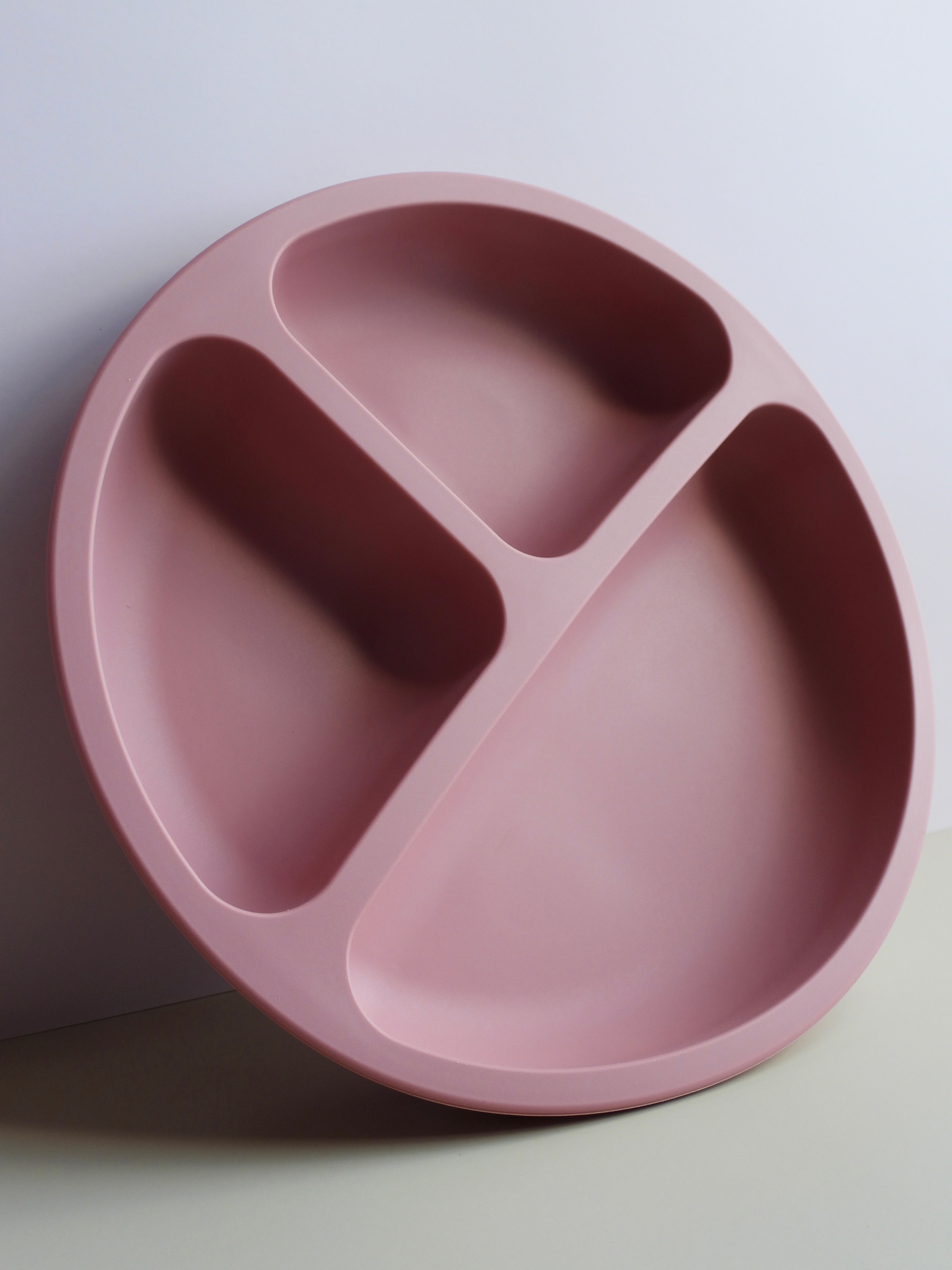 Silicone Baby Feeding Set - Round Plate With Suction