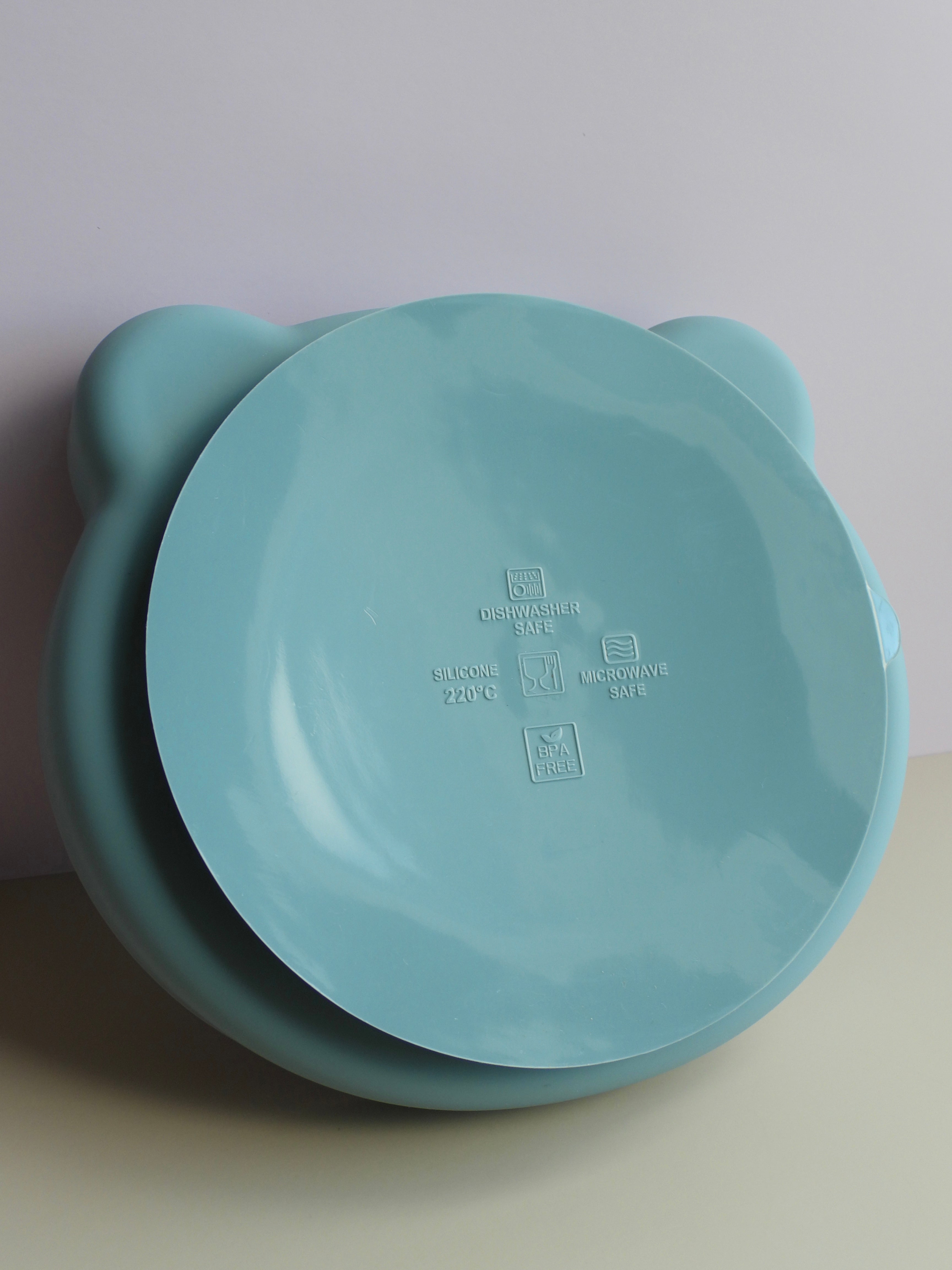 Silicone Baby Feeding Set - Bear Plate With Suction