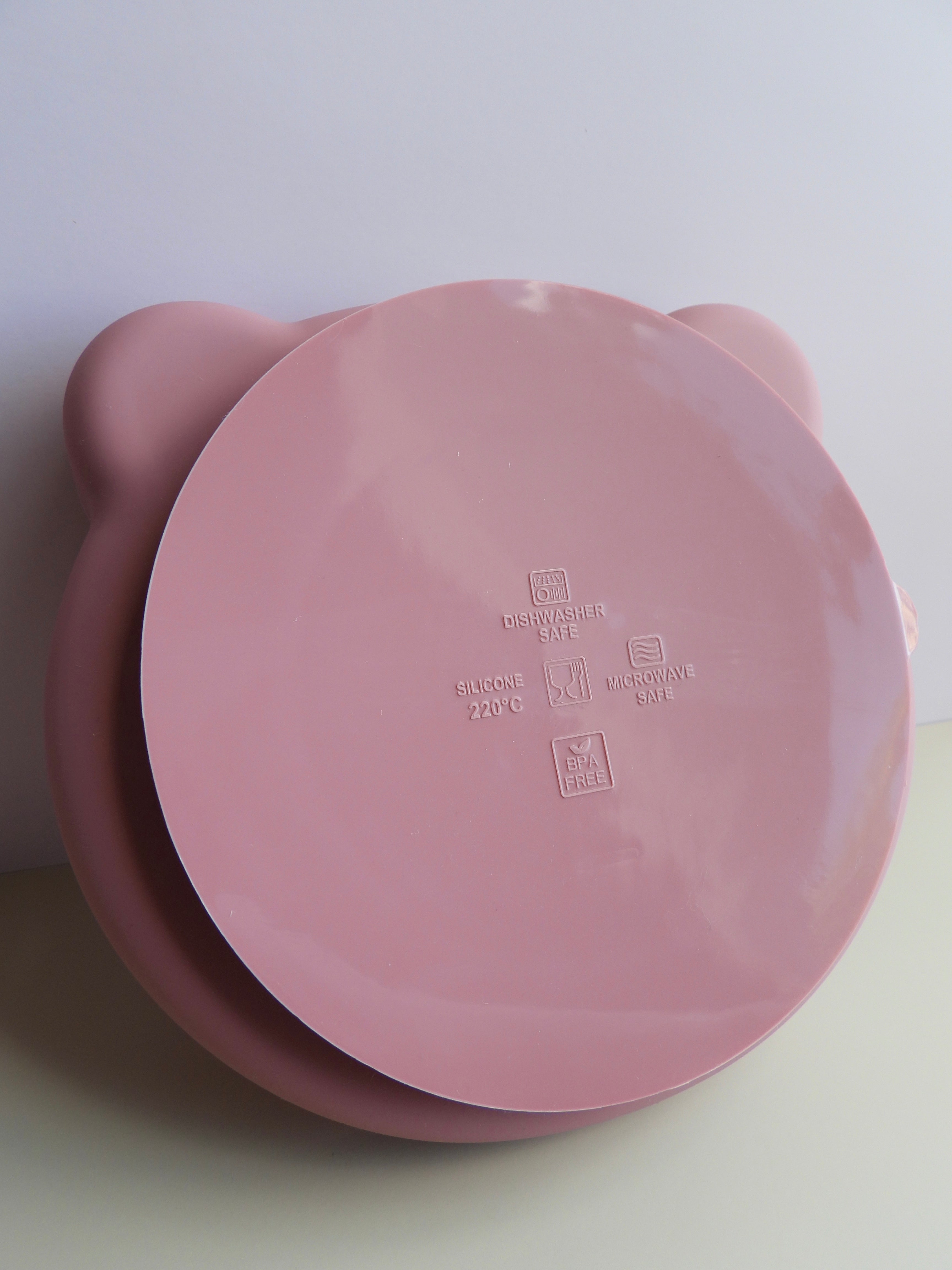 Silicone Baby Feeding Set - Bear Plate With Suction