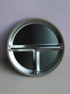 Round Stainless Steel Silicone Suction Divider Feeding Plate
