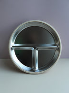 Round Stainless Steel Silicone Suction Divider Feeding Plate
