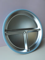 Round Stainless Steel Silicone Suction Divider Feeding Plate