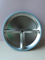Round Stainless Steel Silicone Suction Divider Feeding Plate