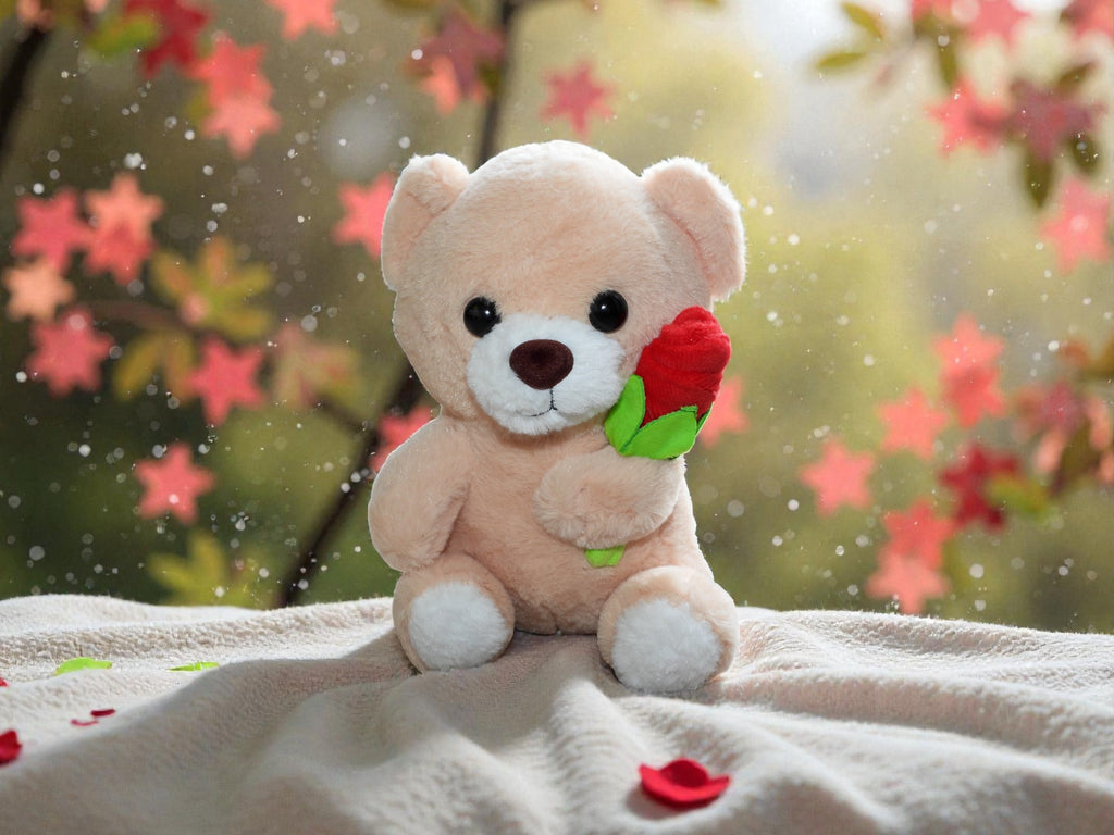 Bear Rose Plush Toy