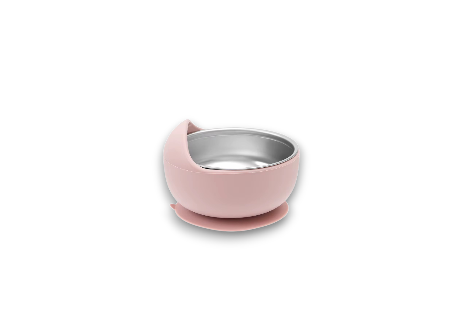Round Stainless Steel Silicone Suction Divider Feeding Bowl